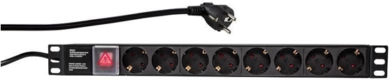 Picture of Logilink Steckdosenleiste 19" 8fach mit An/Aus Schalter