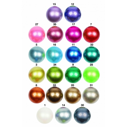 Attēls no Mākslas vingrošanas bumba Amaya Glitter FIG 18-20cm (Tirkīzs)