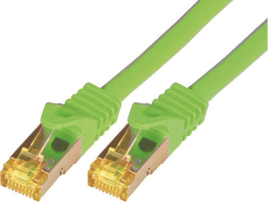 Изображение Mcab Patchcord, Cat7, S-FTP, PIMF, LSZH, 0.25m, zielony (3727)