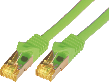 Изображение Mcab Patchcord, Cat7, S-FTP, PIMF, LSZH, 1m, zielony (3739)