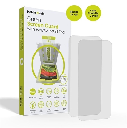 Изображение Mobile Origin Screen Guard with easy applicator, case friendly, 2 pack - iPhone Air
