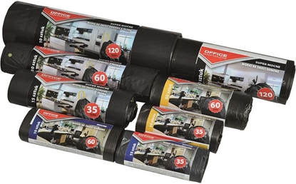 Picture of Office Products Worki na mieci biurowe, 35l, 15szt, czarne (5901503651148)