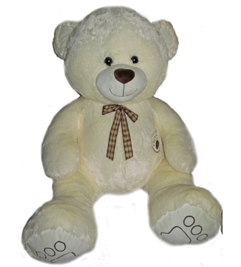 Picture of Plīša lacis 140 cm (M3622) baltais 160126-BALTS