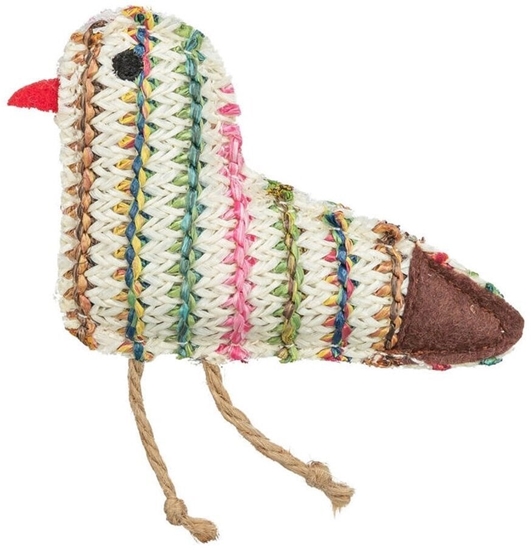 Picture of Ptak, zabawka, dla kota, poliester, 11 cm, z kocimitk