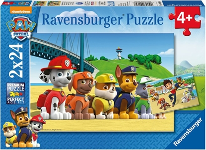 Attēls no Ravensburger 2x24 Psi Patrol Bohaterskie szczeniaki - 090648