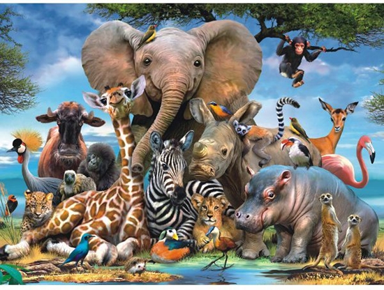 Picture of Ravensburger 300 EL. Afrykascy Przyjaciele 130757