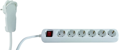 Picture of REV Multiple Socket Outlete 6-fold 2m white