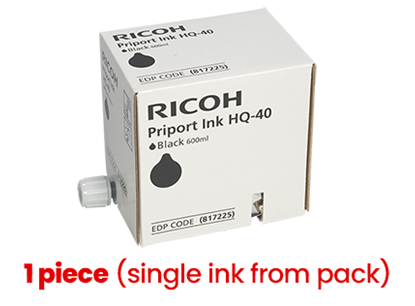 Picture of Ricoh Priport HQ-40 (817225) Ink Cartridge, Black (1 piece)