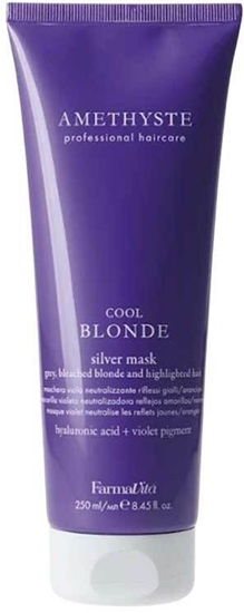 Изображение Ronney FARMAVITA_Amethyste Cool Blonde Silver Mask maska do wosów blond, siwych i rozjanianych 250ml