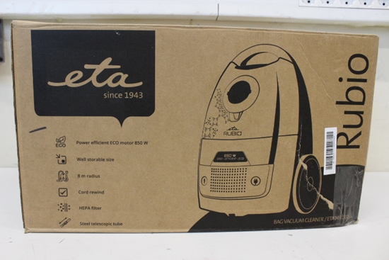 Picture of SALE OUT. ETA ETA049190010 Rubio Bagged Vacuum Cleaner, 850W, dust bag capacity 2L, HEPA filter, Red | SALE OUT. ETA Vacuum cleaner | Rubio ETA049190010 | Bagged | Power 850 W | Dust capacity 2 L | Red | DAMAGED PACKAGING