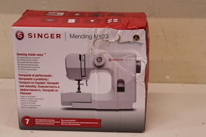 Изображение SALE OUT. Singer M1005 Sewing Machine, White | Singer | Sewing Machine | M1005 | Number of stitches 11 | Number of buttonholes 1 | White | DAMAGED PACKAGING, USED, REFURBISHED, SCRATCHED