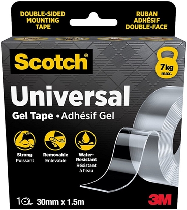 Picture of Scotch gel tape double sided transparent 30mmx1,5m