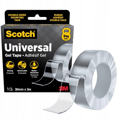 Picture of Scotch gel tape double sided transparent 30mmx3m