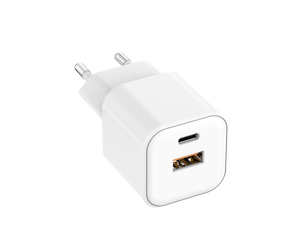 Изображение Setty wall charger USB-A + USB-C 20W LSGaN-AC-200 