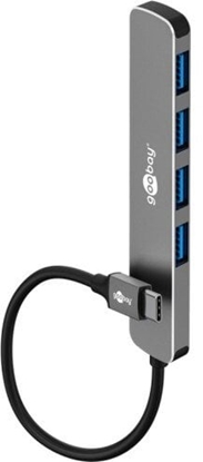Picture of Slim 4-portowy koncentrator USB, USB-C na USB-A, 5 Gbit/s