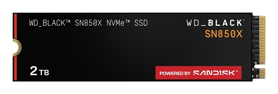 Picture of SSD|SANDISK|1200xTBW rating|Read speed 7300 MB/s|Write speed 6600 MB/s|NVMe Yes|PCI Express 4.0|M.2|2000 GB|POWERED BY SANDISK|Black SN850X|WDS200T2X0E