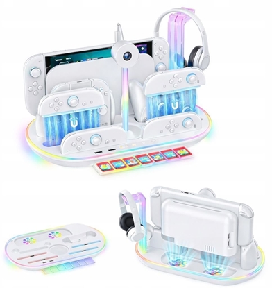 Picture of Stacja adujca Rgb + Organizer Do Nintendo Switch 2 Ns 2 Joy-con Pro Pad / Jys-ns2322-v1 / Biay