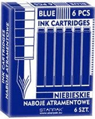 Attēls no Starpak NABOJE DO PIÓR KRÓTKIE 6 SZTUK (STK080021)