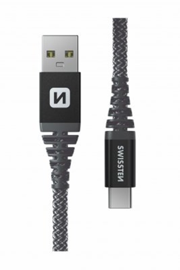 Picture of Swissten Kevlar Kabelis USB / USB-C / 1.5m / 60w