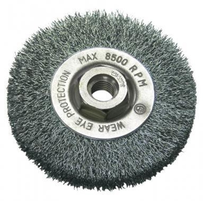 Изображение Szczotka tarczowa fi120mm gwint M-14 drut stalowy