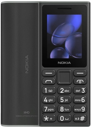 Attēls no TELEFON KOMÓRKOWY Nokia 105 2024 Czarny, DualSim, 2G standard