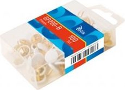 Attēls no Tetis Pinezki kolorowe GP200-B 100 sztuk