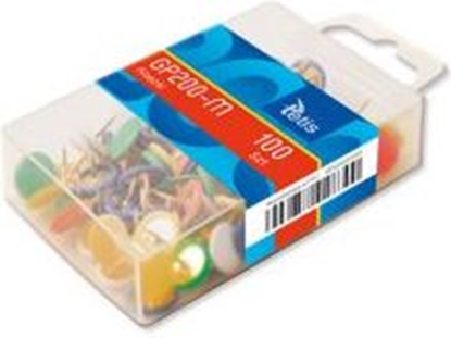 Attēls no Tetis Pinezki kolorowe GP200-m 100 sztuk