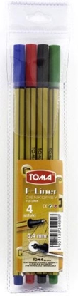 Picture of Toma Cienkopis F-Liner 0,4mm /4 kol. TOMA - TO-344 Z94