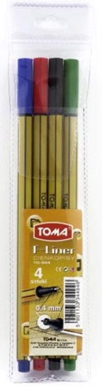 Picture of Toma Cienkopis F-Liner 0,4mm /4 kol. TOMA - TO-344 Z94