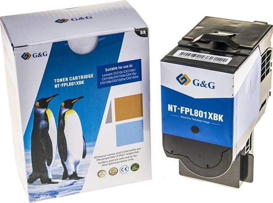 Изображение Toner G&G toner kompatybilny z Lexmark 80C2SK0, NT-FPL801XBK-A, black, 2500s