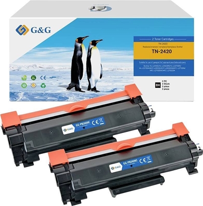 Изображение Toner G&G XL-Toner 2er Set kompatybilny z Brother TN-2420