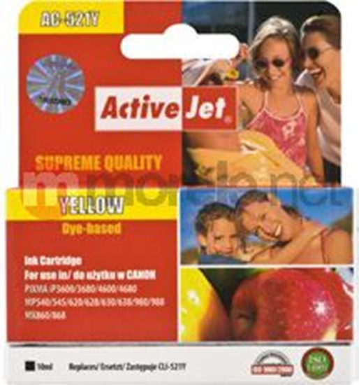 Picture of Tusz Activejet tusz ACC-521YN / CLI-521Y (yellow)