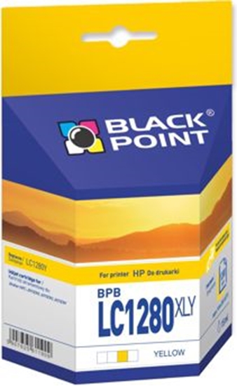 Изображение Tusz Black Point tusz BPBLC1280XLY / LC1280Y (yellow)