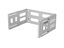 Picture of Uchwyt ścienny rack 19" 4U 497x400/240 szary 
