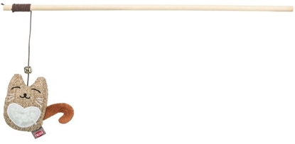 Picture of Wdka z kotem, zabawka, dla kota, plusz/drewno/materia, 38 cm, z kocimitk