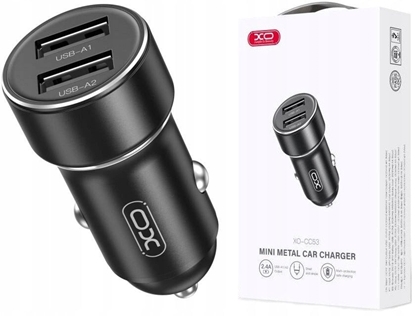 Изображение XO CC53 Automasinas ladetajs 2xUSB 12W