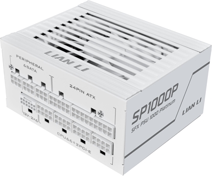 Attēls no Zasilacz Lian Li SP Series Platinum 80 PLUS Platinum Zasilacz, SFX, w peni modularny, PCIe 5.1, ATX 3.1 - 1.000 Watt, biay
