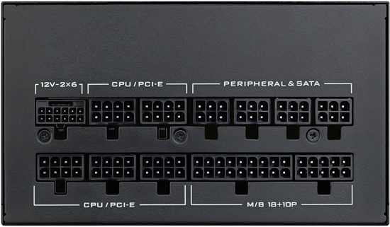 Picture of Zasilacz Lian Li SX Series 80 PLUS Platinum Zasilacz, w peni modularny, PCIe 5.1, ATX 3.1 - 1.200 Watt, czarny