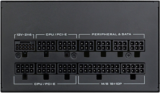 Picture of Zasilacz Lian Li SX Series 80 PLUS Platinum Zasilacz, w peni modularny, PCIe 5.1, ATX 3.1 - 850 Watt, czarny