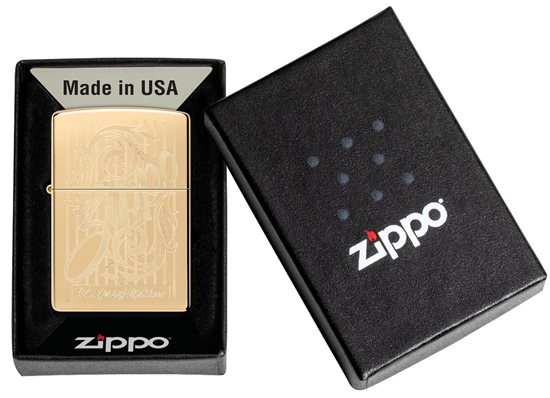 Picture of Zippo Lighter 46568 Zippo Swirling Filigree Design