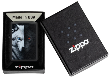 Изображение Zippo Lighter 46694 Two Wolves Design