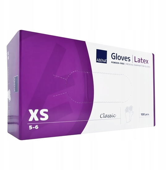 Picture of Abena Examination glove ABENA Classic XS naturalny latex powder-free (100 pcs.)