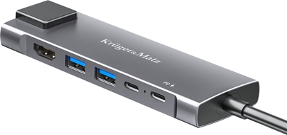 Picture of Adapter (HUB) USB typu C na HDMI/2x USB3.0/2x USB typu C/RJ45
