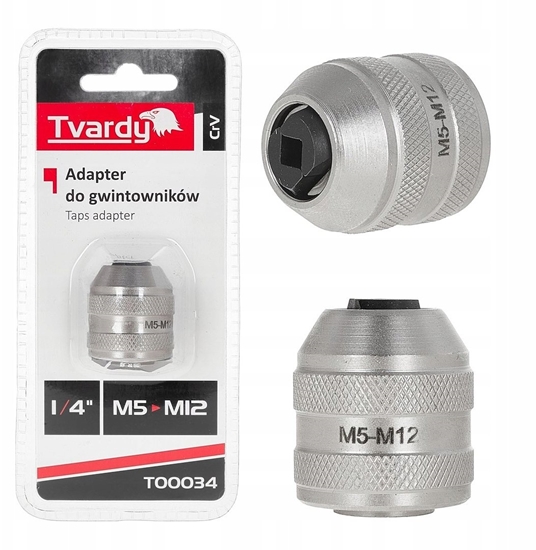 Изображение Adapter do gwintowników 1/4" M5-M12 CrV (120)