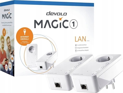 Attēls no Adapter powerline Devolo devolo Magic 1 LAN 1-1-2 Starter Kit, Powerline (two adapters)