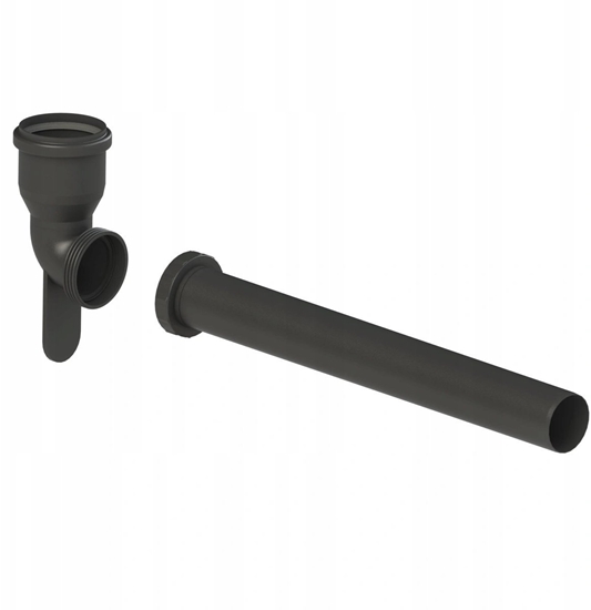 Picture of Almeva STARR/FLEX Kolano renowacyjne redukowane DN60/80 UV Stabilne Czarne