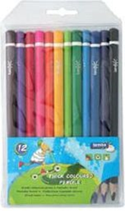 Изображение Amex Kredki trjkÄtne grube 12 kolorw w etui Lambo School