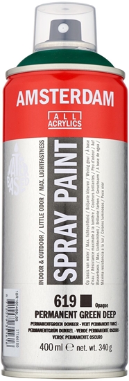 Picture of Amsterdam Spray Paint Permanent Green Deep 619