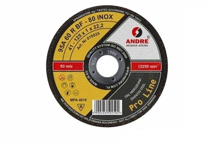 Attēls no Andre TARCZA DO METALU 125 x 1,0mm INOX PRO LINE 95A60RBF