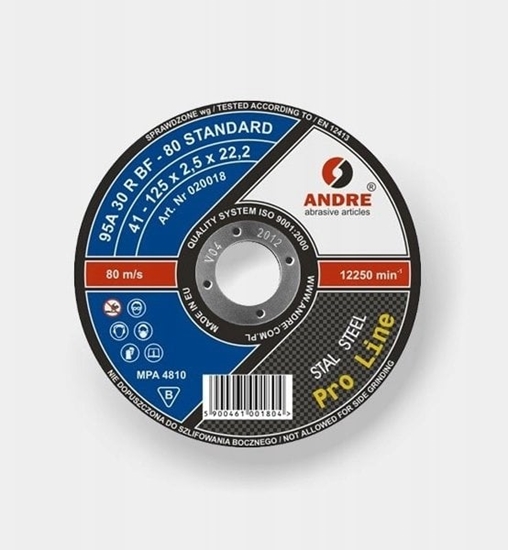Picture of Andre TARCZA DO METALU 125 x 2,5mm METAL PRO LINE 95A30RBF